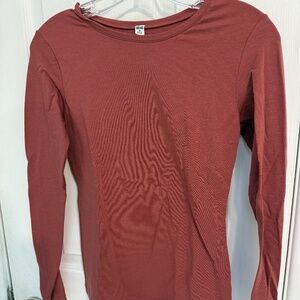 Simple & Comfortable Pink Long-sleeved tee